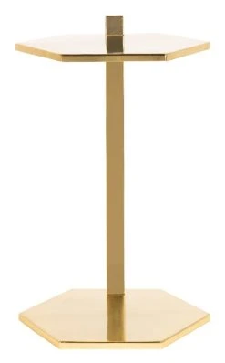 Aurea Hexagon C Table In Gold - Safavieh ACC4603A