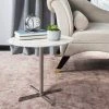 Winnie Round Side Table In White Marble/Chrome - Safavieh ACC6200B