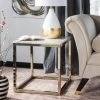 Bethany Square End Table In White Marble/Brass - Safavieh ACC6201A -Safavieh Homeware 187 ACC6201A ROOM