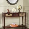Christa Console Table W/ Storage In Cherry - Safavieh AMH5737C 2 Christa Console Table W/ Storage In Cherry - Safavieh AMH5737C -Safavieh Homeware 187 AMH5737C ROOM