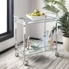 Ingrid 2 Tier Rectangle Bar Cart In Chrome - Safavieh BCT8000A 2 Ingrid 2 Tier Rectangle Bar Cart In Chrome - Safavieh BCT8000A -Safavieh Homeware 187 BCT8000A ROOM