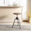 Kai Adjustable Swivel Counter Stool In Natural Honey/Black - Safavieh BST3700A -Safavieh Homeware 187 BST3700A ROOM