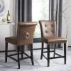 Taylor Counter Stool In Brown (Set Of 2) - Safavieh BST6301D-SET2 -Safavieh Homeware 187 BST6301D SET2 ROOM
