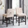 Nikita Counter Stool In Beige (Set Of 2) - Safavieh BST6303C-SET2 -Safavieh Homeware 187 BST6303C SET2 ROOM