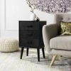 Pomona 3 Drawer Chest In Black - Safavieh CHS5700D -Safavieh Homeware 187 CHS5700D ROOM