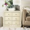 Sloane 3 Drawer Chest In Antique Beige/Nickel/Mirror - Safavieh CHS6401B -Safavieh Homeware 187 CHS6401B ROOM