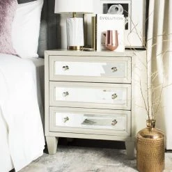 Marlon 3 Drawer Chest In Grey - Safavieh CHS9202B