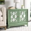 Shannon 2 Door Chest In Turquoise/Mirror - Safavieh CHS9203C -Safavieh Homeware 187 CHS9203C ROOM