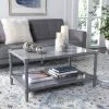 Noam Modern Coastal Coffee Table In Grey - Safavieh COF3500C -Safavieh Homeware 187 COF3500C ROOM