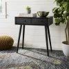 Dean 2 Drawer Console In Black - Safavieh COF5701D -Safavieh Homeware 187 COF5701D ROOM