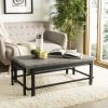 Oliver Rectangular Contemporary Coffee Table In Dark Grey/Black - Safavieh COF7006A -Safavieh Homeware 187 COF7006A ROOM