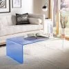 Crysta Ombre Glass Coffee Table In Clear/Blue - Safavieh COF7300A