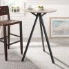 Axel Tripod Pub Table In Grey Wash/Black - Safavieh DTB3700A -Safavieh Homeware 187 DTB3700A ROOM