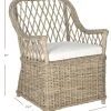 Maluku Rattan Arm Chair In Natural - Safavieh FOX1604A -Safavieh Homeware 187 FOX1604A DIM1