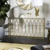 Carina Oval Ringed Console Table In Gold - Safavieh FOX3256A -Safavieh Homeware 187 FOX3256A ROOM