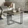 Pitt Mid Century Scandinavian Wood End Table In Light Oak/Black - Safavieh FOX4241A