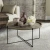 Auden Retro Mid Century Wood Accent Table In Light Oak/Black - Safavieh FOX4254A