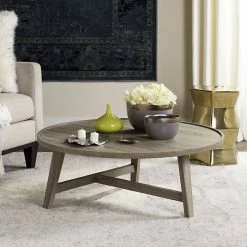 Malone Retro Mid Century Wood Coffee Table In Light Oak - Safavieh FOX4257A