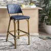 Deltana Bar Stool Beige (Indoor/Outdoor) In Navy - Safavieh FOX5208D 2 Deltana Bar Stool Beige (Indoor/Outdoor) In Navy - Safavieh FOX5208D -Safavieh Homeware 187 FOX5208D ROOM
