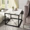 Baize End Table In White/Grey - Safavieh FOX6023A