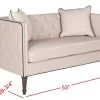 Sarah Tufted Settee W/ Pillows In Taupe/Black/Espresso - Safavieh FOX6206E 2 Sarah Tufted Settee W/ Pillows In Taupe/Black/Espresso - Safavieh FOX6206E -Safavieh Homeware 187 FOX6206E DIM1