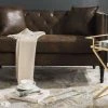 Sarah Tufted Settee W/ Pillows In Vintage Brown/Espresso - Safavieh FOX6206F