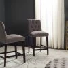 Norah Counter Stool In Dark Taupe/Espresso (Set Of 2) - Safavieh FOX6209B-SET2 1 Norah Counter Stool In Dark Taupe/Espresso (Set Of 2) - Safavieh FOX6209B-SET2 -Safavieh Homeware 187 FOX6209B SET2 ROOM