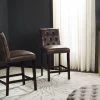 Norah Counter Stool In Brown/Espresso (Set Of 2) - Safavieh FOX6209E-SET2 -Safavieh Homeware 187 FOX6209E SET2 ROOM