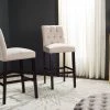 Norah Bar Stool In Beige/Espresso (Set Of 2) - Safavieh FOX6210A-SET2 -Safavieh Homeware 187 FOX6210A SET2 ROOM