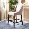 Dylan Bar Stool In Taupe/Espresso - Safavieh FOX6222B 2 Dylan Bar Stool In Taupe/Espresso - Safavieh FOX6222B -Safavieh Homeware 187 FOX6222B ROOM