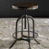 Wildomar Swivel Stool In Burnt Oak - Safavieh FOX6226A -Safavieh Homeware 187 FOX6226A ROOM