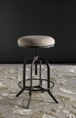 Wildomar Swivel Stool In Beige - Safavieh FOX6226C
