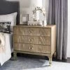 Lorna 3 Drawer Contemporary Night Stand In Rustic Oak - Safavieh FOX6232D -Safavieh Homeware 187 FOX6232D ROOM