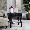 Alaia One Drawer Night Stand In Navy - Safavieh FOX6275D -Safavieh Homeware 187 FOX6275D ROOM