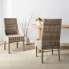 Suncoast 18''H Rattan Arm Chair In Natural Unfinished (Set Of 2) - Safavieh FOX6503B-SET2 -Safavieh Homeware 187 FOX6503B SET2 ROOM