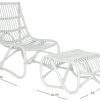 Shenandoah Chair & Ottoman In White - Safavieh FOX6526A 2 Shenandoah Chair & Ottoman In White - Safavieh FOX6526A -Safavieh Homeware 187 FOX6526A DIM1