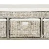 Kobutsu Storage Bench In Grey White Wash/Eggshell - Safavieh FOX6537A -Safavieh Homeware 187 FOX6537A FRONT