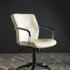 Lysette Desk Chair In Cream/Silver - Safavieh FOX8500A