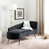 Evangeline Parisian Settee In Black - Safavieh LVS6300A 2 Evangeline Parisian Settee In Black - Safavieh LVS6300A -Safavieh Homeware 187 LVS6300A ROOM