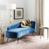 Evangeline Parisian Settee In Navy - Safavieh LVS6300C -Safavieh Homeware 187 LVS6300C ROOM