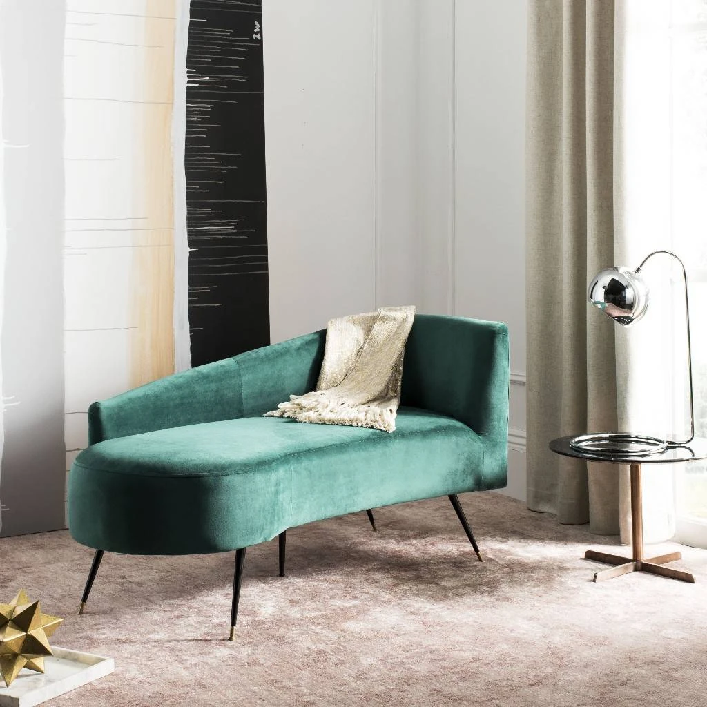 Evangeline Parisian Settee In Emerald - Safavieh LVS6300D 3 Evangeline Parisian Settee In Emerald - Safavieh LVS6300D