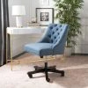 Soho Tufted Linen Swivel Desk Chair In Navy - Safavieh MCR1030D 1 Soho Tufted Linen Swivel Desk Chair In Navy - Safavieh MCR1030D -Safavieh Homeware 187 MCR1030D ROOM