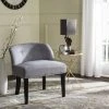 Bell Vanity Chair In Grey/Taupe/Black - Safavieh MCR4203B