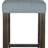 Thompson Bar Stool In Sky Blue/Espresso - Safavieh MCR4505G 2 Thompson Bar Stool In Sky Blue/Espresso - Safavieh MCR4505G -Safavieh Homeware 187 MCR4505G FRONT