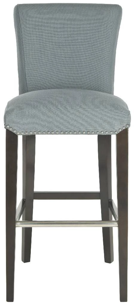 Seth Bar Stool In Sky Blue /Espresso - Safavieh MCR4510H 3 Seth Bar Stool In Sky Blue /Espresso - Safavieh MCR4510H