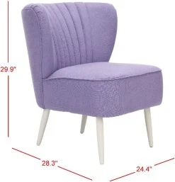 Morgan Accent Chair In Lavender/Eggshell - Safavieh MCR4548C