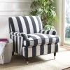 Chloe Club Chair In Black/White/Espresso - Safavieh MCR4571H -Safavieh Homeware 187 MCR4571H ROOM