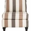 Randy Slipper Chair In Multi Stripe/Espresso - Safavieh MCR4584C -Safavieh Homeware 187 MCR4584C FRONT