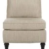 Randy Slipper Chair In Off White/Espresso - Safavieh MCR4584D -Safavieh Homeware 187 MCR4584D FRONT