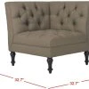 Jack Tufted Corner Chair In Olive/Black - Safavieh MCR4643A -Safavieh Homeware 187 MCR4643A DIM1
